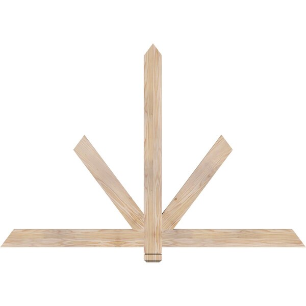 Ekena Millwork Kennewick Smooth Timber Gable Bracket, Douglas Fir, 60"W x 40"H x 1 1/2"D x 3 1/2"F, 16/12 Pitch GBW060X40X0204KEN00SDF - main
